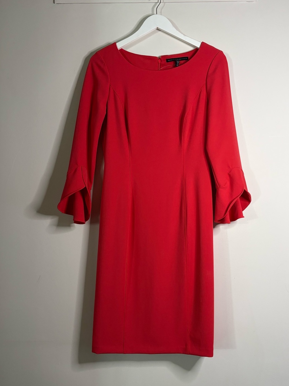 NWOT WHBM Body-Perfecting Flutter Sleeve Dress Fits as Sz 6 - Picture 2 of 12